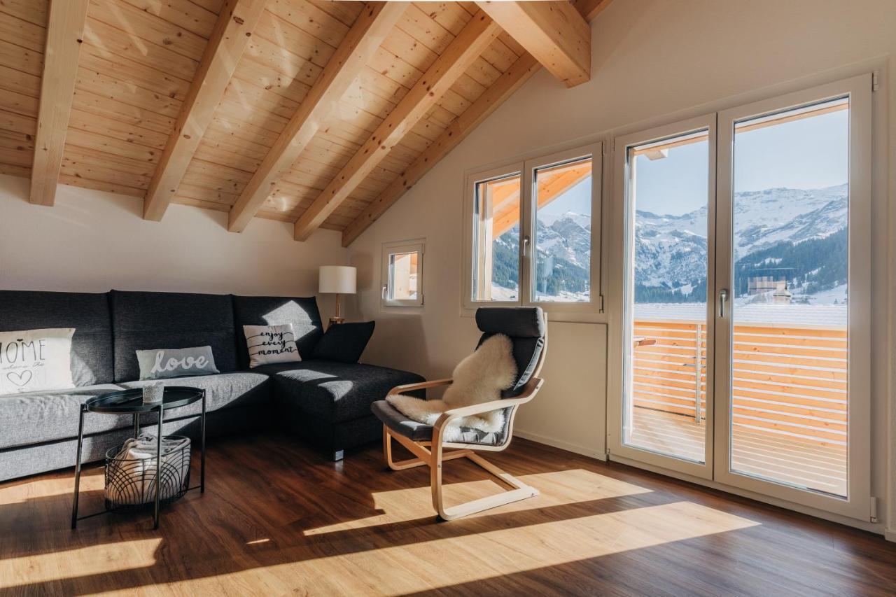 Chuenislodge2- Zwei Balkone, Gemuetlicher Kamin, Top Aussicht Adelboden Ngoại thất bức ảnh