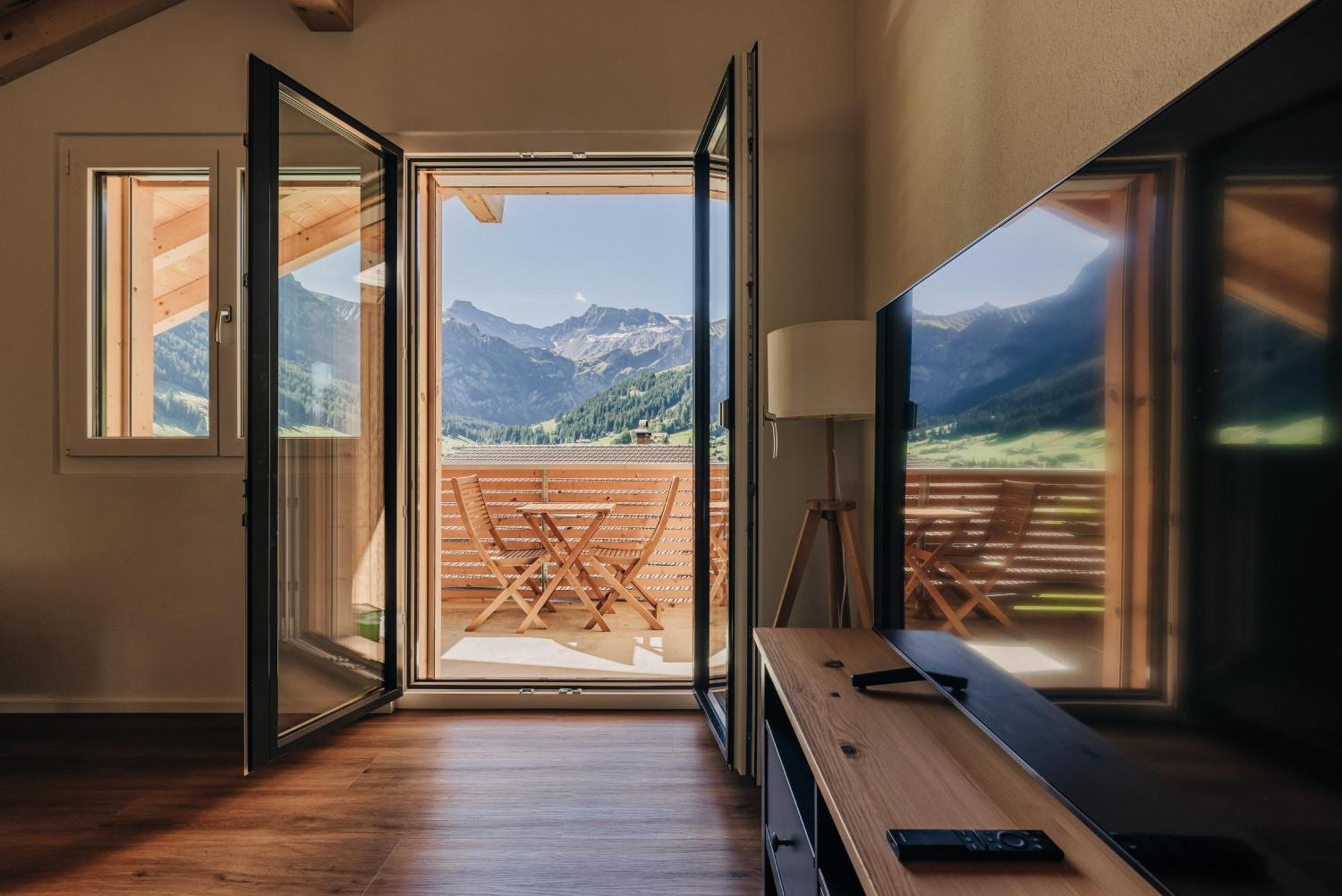 Chuenislodge2- Zwei Balkone, Gemuetlicher Kamin, Top Aussicht Adelboden Ngoại thất bức ảnh